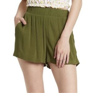 2-pack Rayon Crepe Lightweight Shorts w/ Elastic Wasitband